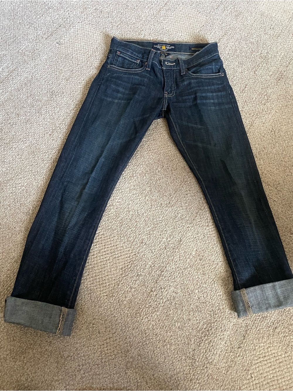 Women’s Dark Blue Slim Straight Jeans sienna tomboy style
